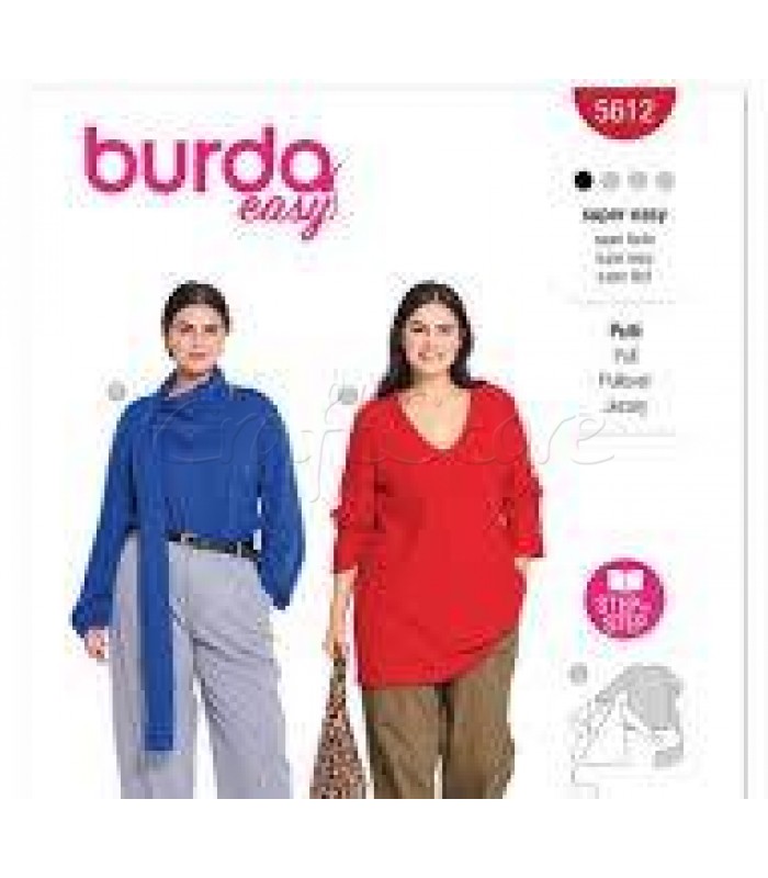 Burda πατρόν Mπλο΄υζο-φορεμα 5612